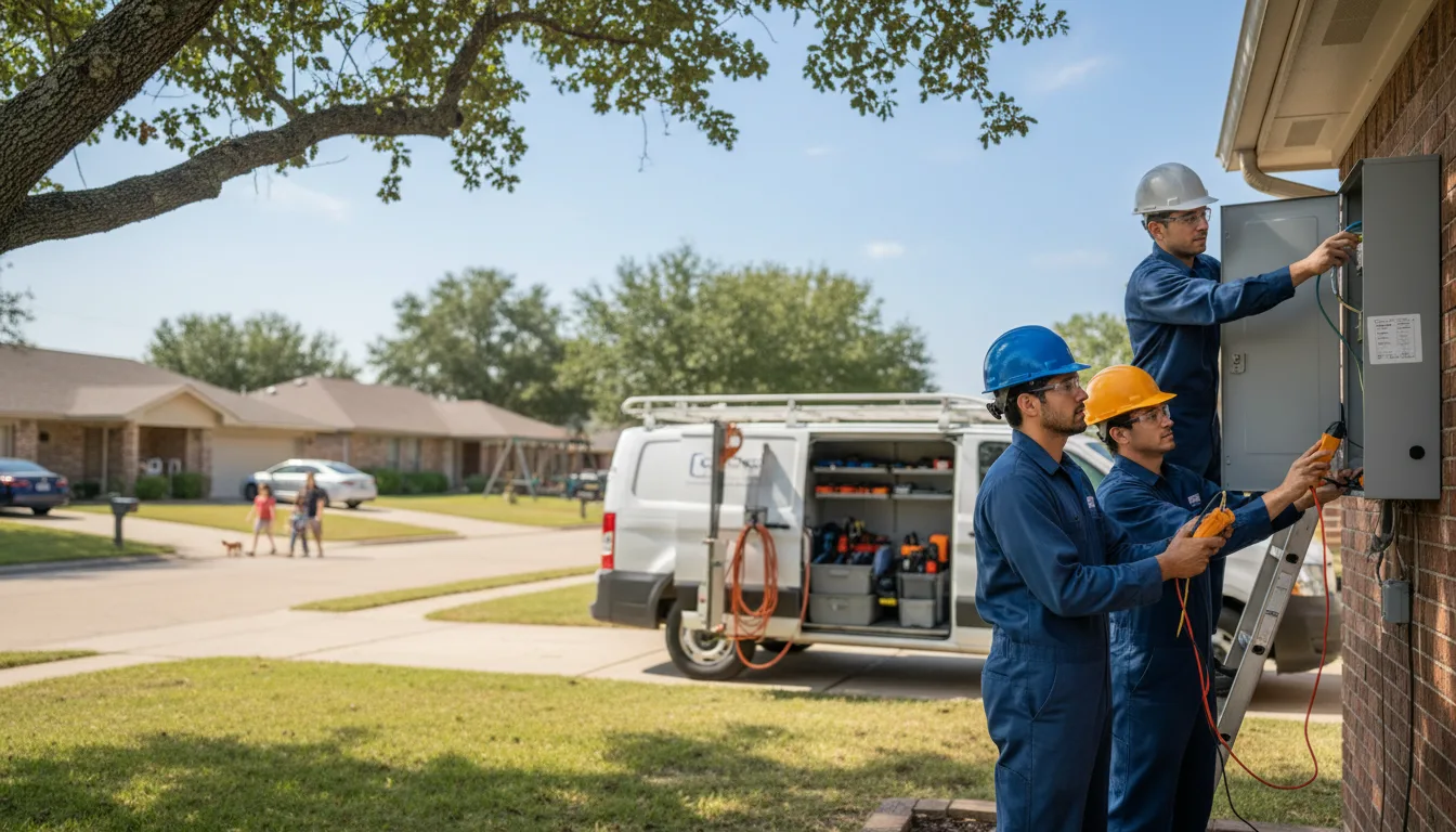 Certified electrician providing emergency electrical services in Bunola, PA